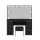 Artiss Black LED Vanity Desk Set with 10 Bulbs, 7 Drawers & Stool - 119x40x143cm, Adjustable Lighting, PU Leather Finish