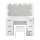 Artiss Debbie Dressing Table Set with LED Mirror, 7 Drawers, PU Leather Stool, 15mm MDF, 118cm Wide, White Finish