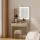 Artiss LED Dressing Table Set with Stool - MDF Wood, Hollywood Mirror, Adjustable Lights, 2 Drawers, 77x35x147cm