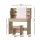 Artiss Hollywood-Style Dressing Table Set with LED Mirror, Foam-Padded Stool, MDF Wood, 2 Drawers, 108x40x135cm