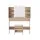 Artiss Hollywood-Style Dressing Table Set with LED Mirror, Foam-Padded Stool, MDF Wood, 2 Drawers, 108x40x135cm