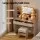 Artiss Hollywood-Style Dressing Table Set with LED Mirror, Foam-Padded Stool, MDF Wood, 2 Drawers, 108x40x135cm