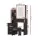 Artiss LED Dressing Table Vanity Set Black, Sliding Mirror, 4 Drawers, Lockable, Padded Stool, 80x36x131cm