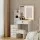 Artiss White LED Dressing Table Vanity Set with Sliding Mirror, 4 Drawers & Padded Stool - MDF & PU Leather, 80x36x131cm