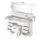 Artiss Large Makeup Dressing Table Vanity with 10 Drawers LED Mirror Power Hub and Stool White