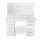 Artiss Large Makeup Dressing Table Vanity with 10 Drawers LED Mirror Power Hub and Stool White