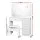 Artiss Darcy White Dressing Table Set with Stool, 15 LED Bulbs, 4 Drawers, Premium MDF, 89x40x136cm, Hollywood Mirror