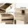 Artiss Oak Dressing Table Set with Mirror & Stool - 4 Drawers, Lockable Storage & Display Shelves for Bedroom