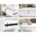Artiss Dressing Table Stool Set, Particle Board, White, 88x38x143cm, 4 Drawers, Eco-Friendly, Lockable, Easy Assembly
