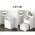Artiss White 2-in-1 Dressing Table & Stool Set: Hidden Mirror, 3 Drawers, Eco-Friendly Materials, Space-Saving Design