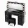 Artiss Dressing Table Set 120cm Black with LED Hollywood Mirror 11 Drawers Charging Station Stool