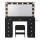 Artiss Dressing Table Set 120cm Black with LED Hollywood Mirror 11 Drawers Charging Station Stool