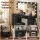 Artiss Dressing Table Set 120cm Black with LED Hollywood Mirror 11 Drawers Charging Station Stool