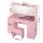 Artiss Dressing Table Set 120cm with LED Hollywood Mirror, 11 Drawers, Charging Station and Stool Pink