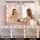 Artiss Dressing Table Set 120cm with LED Hollywood Mirror, 11 Drawers, Charging Station and Stool Pink