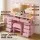 Artiss Dressing Table Set 120cm with LED Hollywood Mirror, 11 Drawers, Charging Station and Stool Pink