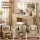 Artiss Dressing Table Vanity Desk Set - 120cm Wood with LED Mirror, 11 Drawers, Stool, Charging Station & Glass Top