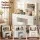 Artiss White Vanity Desk Set with LED Mirror, 11 Drawers, Tempered Glass, Charging Station, Foam-Padded Stool, 120cm