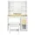 Artiss White Vanity Desk Set with 10 LED Bulbs, Adjustable RGB Lighting, USB Charging, and Storage Drawers - 90x40x142cm