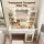 Artiss White Vanity Desk Set with 10 LED Bulbs, Adjustable RGB Lighting, USB Charging, and Storage Drawers - 90x40x142cm