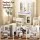 Artiss White Vanity Desk Set with 10 LED Bulbs, Adjustable RGB Lighting, USB Charging, and Storage Drawers - 90x40x142cm