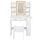 Artiss LED Vanity Dressing Table with Hollywood Mirror 3 Colour Lights Built in Charging Station White