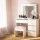 Artiss White LED Dressing Table Set with 12 Bulbs, Adjustable Lighting, 4 Drawers & PU Leather Stool, 94x139x43cm