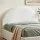 Artiss Double Boucle Headboard 154cm Wide Teddy Velvet Foam Backrest No-Assembly Removable Washable Cover