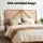 Artiss FRED Double Bed Headboard - Rustic Boho Rattan Design, Pine, Easy Assembly, Sturdy & Stylish, 140x3x112cm