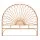 Artiss MARI Queen Bed Headboard Real Rattan Rustic Boho Style Pine with Well-Ventilated Rounded Edge Frame