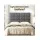 Artiss Charcoal Linen Double Bed Headboard 137cm Grid Tufted 8cm High Density Foam Comfortable Support