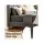 Artiss Charcoal Linen Double Bed Headboard 137cm Grid Tufted 8cm High Density Foam Comfortable Support