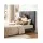 Artiss Charcoal Linen Double Bed Headboard 137cm Grid Tufted 8cm High Density Foam Comfortable Support