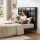 Artiss Queen PU Leather Bed Headboard Black Grid Tufted 8cm High Density Foam Solid Frame Steel Legs