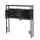 Artiss King Single Storage Bedhead with Integrated Charging Station Black MDF Metal Hidden Storage Compartment