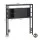 Artiss King Single Storage Bedhead with Integrated Charging Station Black MDF Metal Hidden Storage Compartment