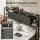 Artiss Queen Storage Bed Headboard with Integrated Charging Station Black 155cm x 106cm 16cm Depth 2 AC USB Type C