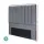 Artiss VELA Double Bed Headboard - Luxurious Grey Velvet, Art Deco Design with Sturdy Timber and High-Density Foam