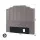 Artiss Velvet Bed Head Double Headboard 138cm W x 120cm H Grey Upholstered Vertical Stripe 8cm Foam Comfort