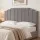 Artiss Vela Velvet Bed Headboard King 183cm Grey Velvet Upholstered 8cm Foam Solid Timber Frame Breathable Back
