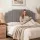 Artiss Vela Velvet Bed Headboard King 183cm Grey Velvet Upholstered 8cm Foam Solid Timber Frame Breathable Back