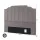 Artiss Vela Velvet Queen Bed Headboard 153cm Grey Channelled Art Deco Design Sturdy Solid Timber Frame
