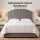 Artiss Vela Velvet Queen Bed Headboard 153cm Grey Channelled Art Deco Design Sturdy Solid Timber Frame