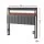 Artiss Double Upholstered Headboard with Storage Charging Station SAA 16-Colour RGB LED Black Dark Grey