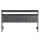 Artiss King Upholstered Headboard with Charging Station Two-Tier Storage Shelves and RGB LED Lighting Black and Dark Grey