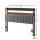 Artiss Queen Upholstered Storage Headboard with Charging Station and RGB LED Lighting Black and Dark Grey