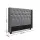 Artiss LUCA Queen Bed Head - Grey, Winged Design, Faux Linen, High-Density Foam, Art Deco Style, 1-Year Warranty