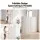 Artiss Paper Room Divider Folding Screen 150cm Honeycomb Privacy Partition Freestanding Accordion White