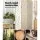 Artiss 4 Panel Clover White Room Divider Screen - Eco-Friendly, Foldable & Portable Privacy Solution