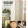 Artiss 6 Panel Room Divider Screen 244x170cm Clover White - Solid Pine Wood, Eco-Friendly, Foldable, Portable Design